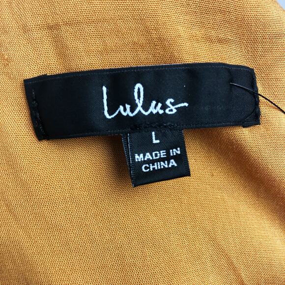 Lulu's Always Sunshine Mini Skirt Large Orange Multi Plaid High-Waisted NWT - Picture 8 of 9